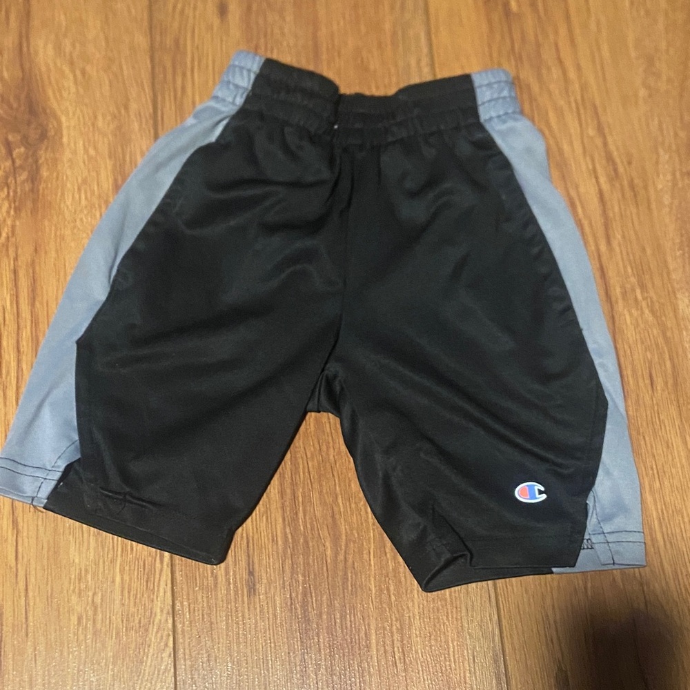 Champion Kids Two-Tone Black and Gray Shorts